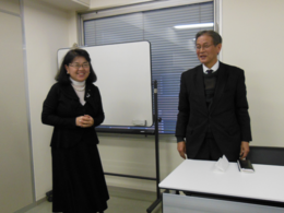 乙顔氏(右)と二木部長(左